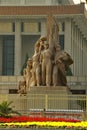 Statue outside Mao`s Mausoleum Royalty Free Stock Photo